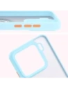 Kup Bizon Case Hybrid Ring Xiaomi 15 rauchig mit einem hellblauen Rahmen - BIZ8330 - {ean13} - Sklep Home Screen