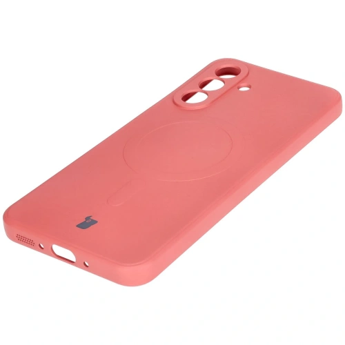Kup Silikonowe etui z pierścieniem magnetycznym Bizon Case Silicone Magnetic Sq do Samsung Galaxy A26 5G brudnoróżowe - BIZ8333 - {ean13} - Sklep Home Screen