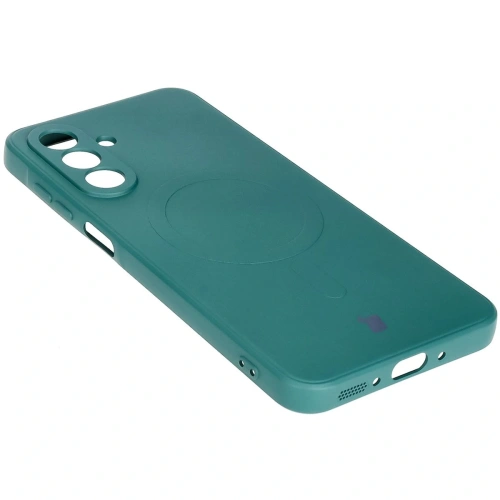 Kup Silikonowe etui z pierścieniem magnetycznym Bizon Case Silicone Magnetic Sq do Samsung Galaxy A26 5G ciemnozielone - BIZ8334 - {ean13} - Sklep Home Screen