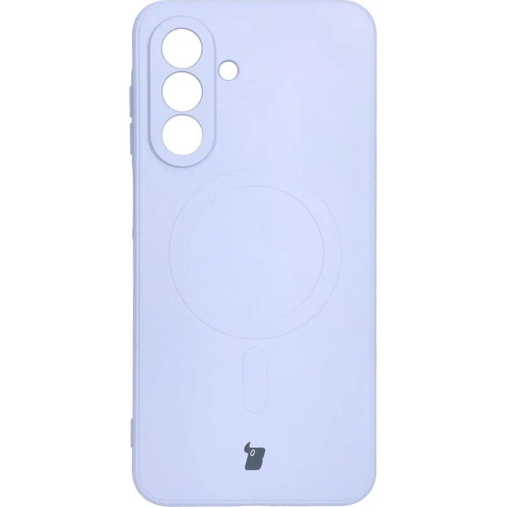 Silikonowe etui z pierścieniem magnetycznym Bizon Case Silicone Magnetic Sq do Samsung Galaxy A26 5G jasnofioletowe