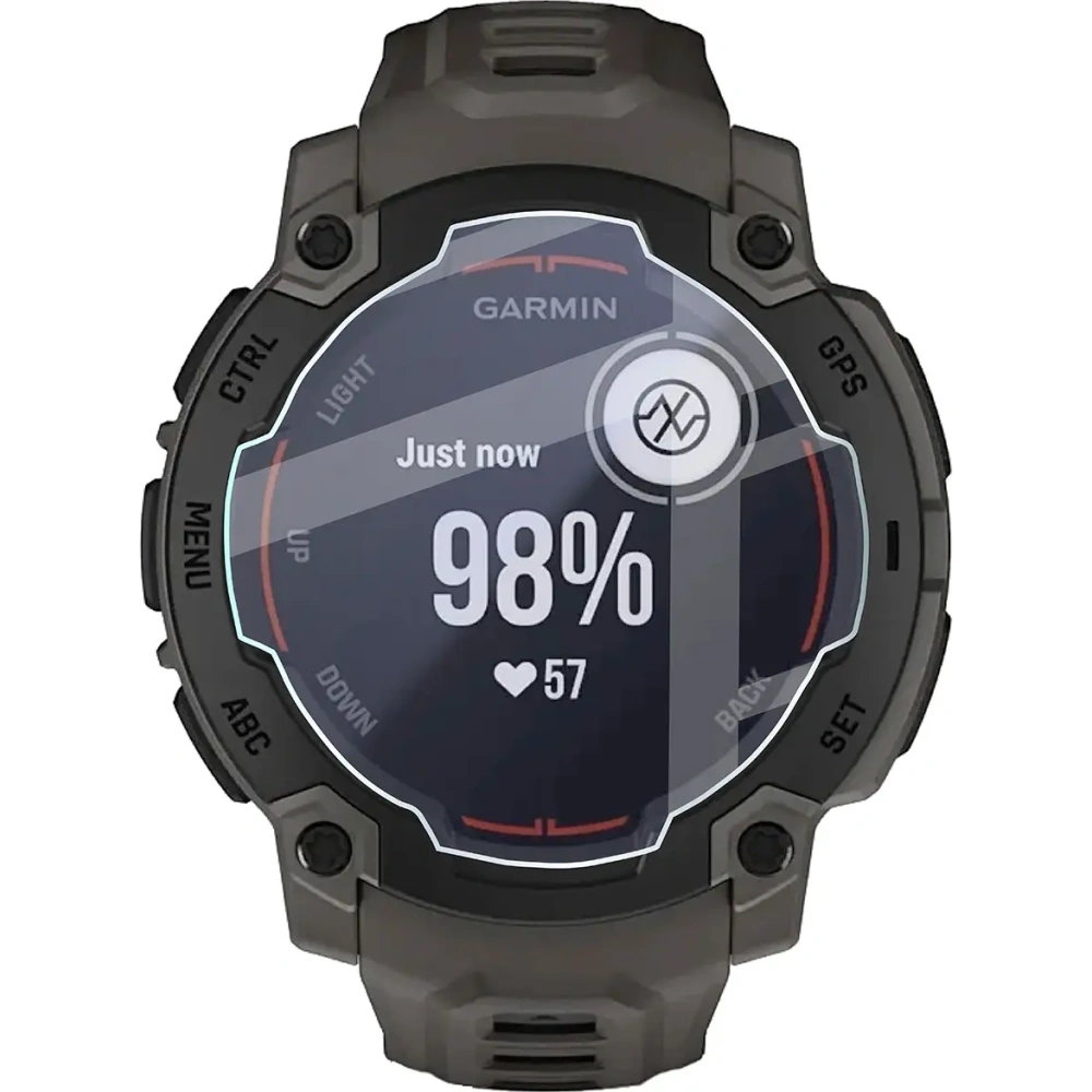 Elastyczne szkło hybrydowe Bizon Glass Watch Mule do Garmin Instinct E 45 mm