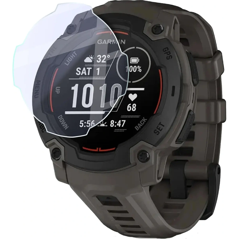 Elastyczne szkło hybrydowe Bizon Glass Watch Mule do Garmin Instinct E 45 mm