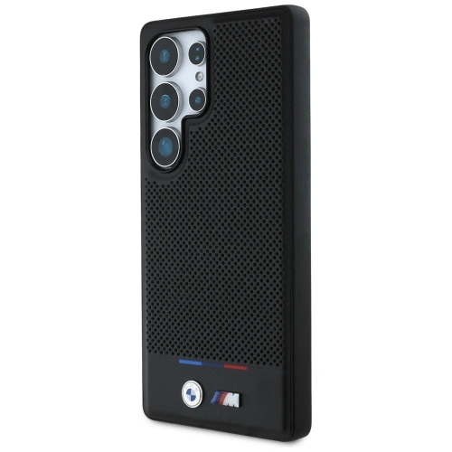 Kup BMW Piele Tricolor Stripe MagSafe Samsung Galaxy S25 Ultra negru - BMW808 - {ean13} - Sklep Home Screen