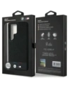 Kup BMW Leder Tricolor Stripe MagSafe Samsung Galaxy S25 Ultra schwarz - BMW808 - {ean13} - Sklep Home Screen