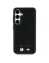 Kup BMW Piele Tricolor Stripe MagSafe Samsung Galaxy S25+ Plus negru - BMW809 - {ean13} - Sklep Home Screen