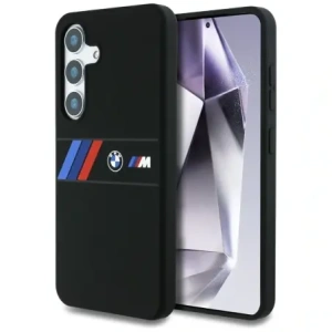 Kup Etui BMW Silicone Middle Tricolor Stripes MagSafe do Samsung Galaxy S25 czarny - BMW810 - {ean13} - Sklep Home Screen