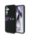 BMW Szilikon Középső Trikolor Csíkok MagSafe Samsung Galaxy S25 fekete