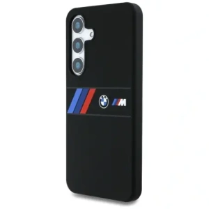 Kup Etui BMW Silicone Middle Tricolor Stripes MagSafe do Samsung Galaxy S25 czarny - BMW810 - {ean13} - Sklep Home Screen
