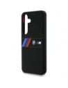 Kup BMW Silikon Mittlere Trikolore Streifen MagSafe Samsung Galaxy S25 schwarz - BMW810 - {ean13} - Sklep Home Screen