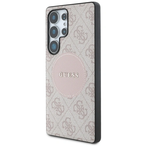 Kup Guess 4G Round Patch Logo Clasic MagSafe Samsung Galaxy S25 Ultra roz - GUE4293 - {ean13} - Sklep Home Screen