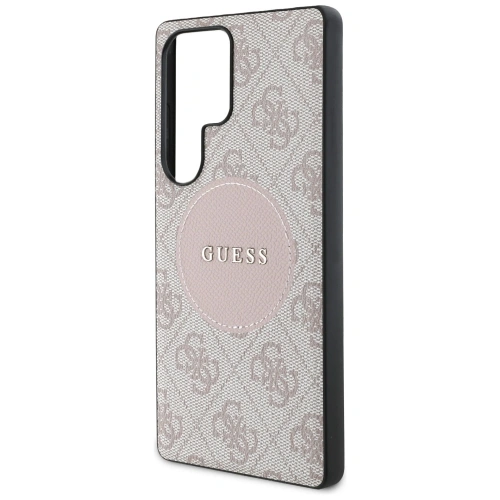 Kup Guess 4G Round Patch Logo Clasic MagSafe Samsung Galaxy S25 Ultra roz - GUE4293 - {ean13} - Sklep Home Screen