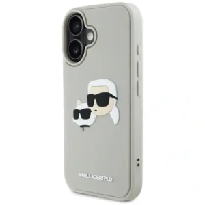 Kup Etui Karl Lagerfeld HC 3D Rubber Double Heads do Apple iPhone 16 béžové - KLD21889 - {ean13} - Sklep Home Screen