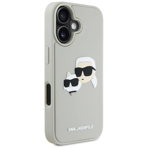 Kup Karl Lagerfeld HC 3D Rubber Double Heads Apple iPhone 16 bej - KLD21889 - {ean13} - Sklep Home Screen