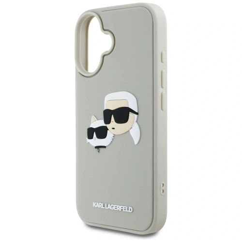 Kup Karl Lagerfeld HC 3D Rubber Double Heads Apple iPhone 16 bej - KLD21889 - {ean13} - Sklep Home Screen