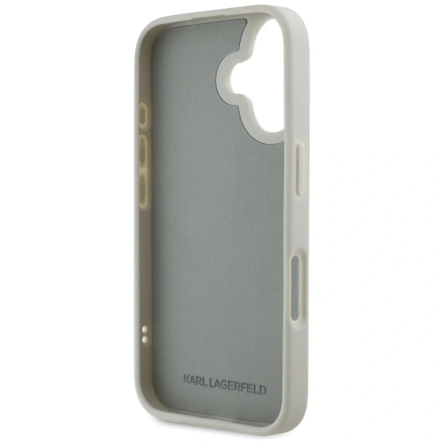 Kup Karl Lagerfeld HC 3D Rubber Double Heads Apple iPhone 16 bej - KLD21889 - {ean13} - Sklep Home Screen