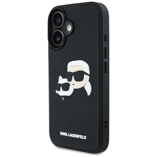 Kup Karl Lagerfeld HC 3D Gummi Doppelköpfe Apple iPhone 16 schwarz - KLD21890 - {ean13} - Sklep Home Screen