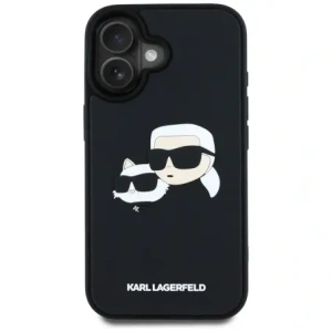 Kup Etui Karl Lagerfeld HC 3D Rubber Double Heads do Apple iPhone 16 černé - KLD21890 - {ean13} - Sklep Home Screen