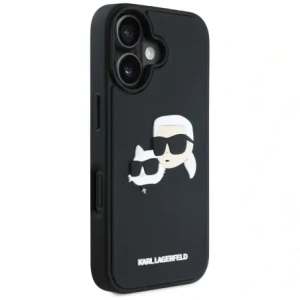 Kup Etui Karl Lagerfeld HC 3D Rubber Double Heads do Apple iPhone 16 černé - KLD21890 - {ean13} - Sklep Home Screen