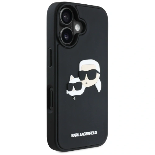 Kup Karl Lagerfeld HC 3D Gummi Doppelköpfe Apple iPhone 16 schwarz - KLD21890 - {ean13} - Sklep Home Screen