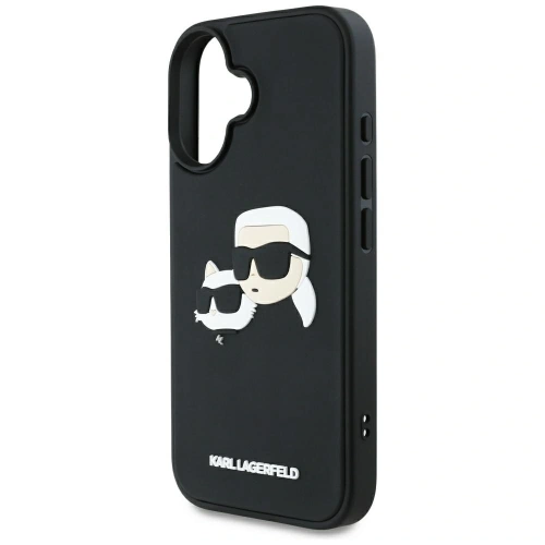 Kup Etui Karl Lagerfeld HC 3D Rubber Double Heads do Apple iPhone 16 czarny - KLD21890 - {ean13} - Sklep Home Screen