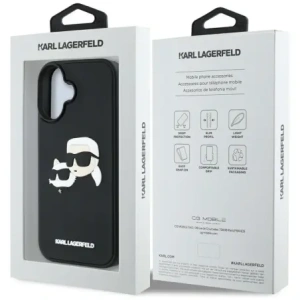 Kup Etui Karl Lagerfeld HC 3D Rubber Double Heads do Apple iPhone 16 černé - KLD21890 - {ean13} - Sklep Home Screen
