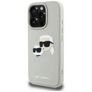 Kup Etui Karl Lagerfeld HC 3D Rubber Double Heads do Apple iPhone 16 Pro beżowy - KLD21891 - {ean13} - Sklep Home Screen