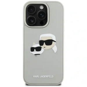 Kup Etui Karl Lagerfeld HC 3D Rubber Double Heads do Apple iPhone 16 Pro beżowy - KLD21891 - {ean13} - Sklep Home Screen