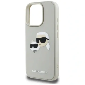 Kup Etui Karl Lagerfeld HC 3D Rubber Double Heads do Apple iPhone 16 Pro beżowy - KLD21891 - {ean13} - Sklep Home Screen