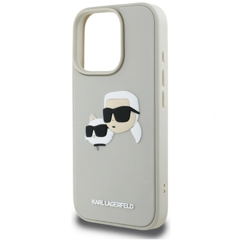 Kup Karl Lagerfeld HC 3D Rubber Double Heads Apple iPhone 16 Pro bej - KLD21891 - {ean13} - Sklep Home Screen