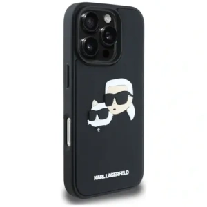 Kup Etui Karl Lagerfeld HC 3D Rubber Double Heads do Apple iPhone 16 Pro czarny - KLD21892 - {ean13} - Sklep Home Screen