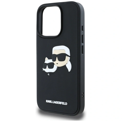 Kup Karl Lagerfeld HC 3D Gummi Doppelköpfe Apple iPhone 16 Pro schwarz - KLD21892 - {ean13} - Sklep Home Screen