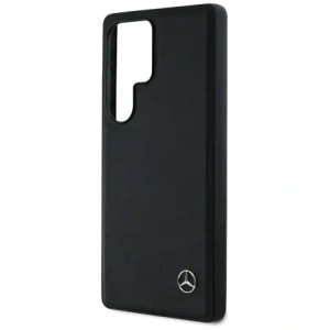 Mercedes Leather Horizontal Debossed Curves MagSafe Samsung Galaxy S25 Ultra black