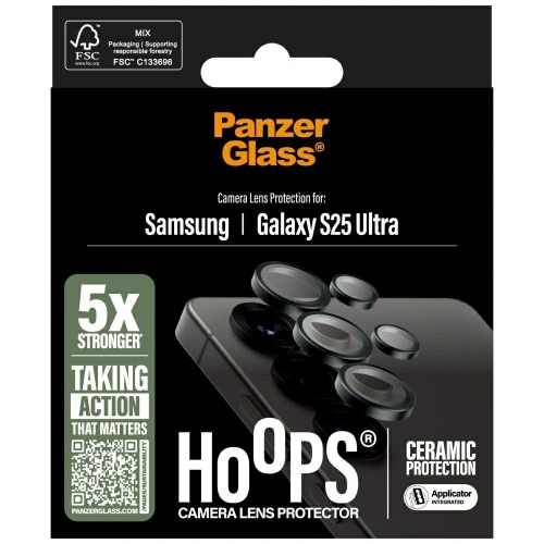 Kup Szkło ceramiczne na obiektyw PanzerGlass Hoops Lens Protector do Samsung Galaxy S25 Ultra ceramic - PZG796 - {ean13} - Sklep Home Screen