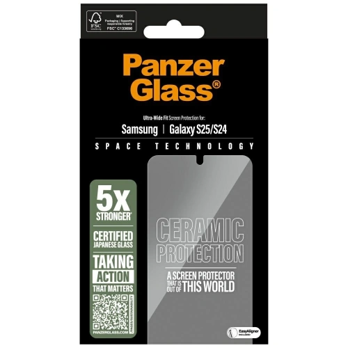 Buy PanzerGlass Ultra-Wide Fit Samsung Galaxy S25 ceramic - PZG798 - {ean13} - Home Screen Store Europe