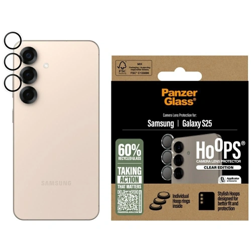 Buy PanzerGlass Hoops Lens Protector Samsung Galaxy S25 clear - PZG802 - {ean13} - Home Screen Store Europe