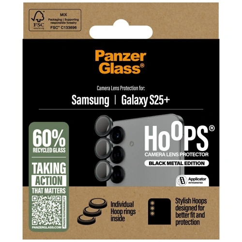 Buy PanzerGlass Hoops Lens Protector Samsung Galaxy S25+ Plus black - PZG805 - {ean13} - Home Screen Store Europe