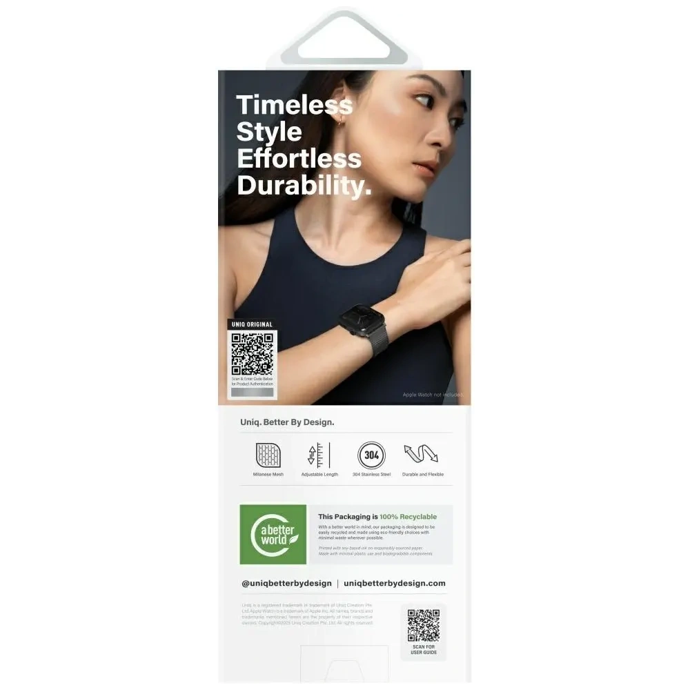 Pasek UNIQ Dante Pro do Apple Watch 49/46/45/44mm Stainless Steel metaliczny różowy