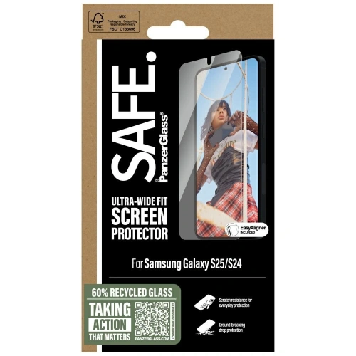 Kup SAFE von PanzerGlass Ultra-Wide Fit Samsung Galaxy S25 - PZG818 - {ean13} - Sklep Home Screen