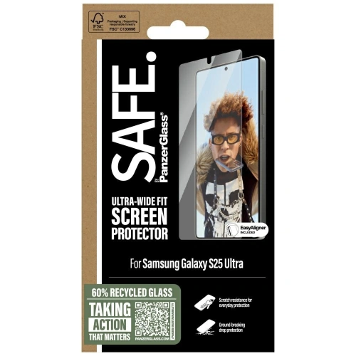 Kup Zesílené sklo SAFE od PanzerGlass Ultra-Wide Fit pro Samsung Galaxy S25 Ultra - PZG819 - {ean13} - Sklep Home Screen