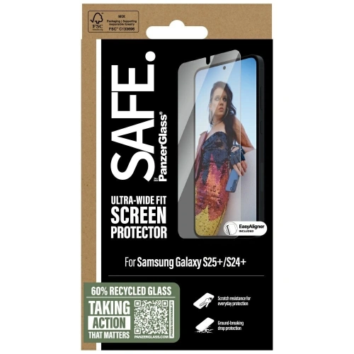 Buy SAFE by PanzerGlass Ultra-Wide Fit Samsung Galaxy S25+ Plus - PZG820 - {ean13} - Home Screen Store Europe