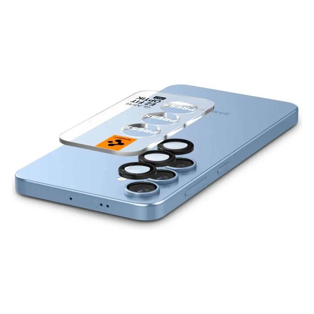 Szkło hartowane na aparat Spigen Optik Pro HD Glas.tr ez Fit Camera Protector Samsung Galaxy S25+ Plus Black [2 PACK]