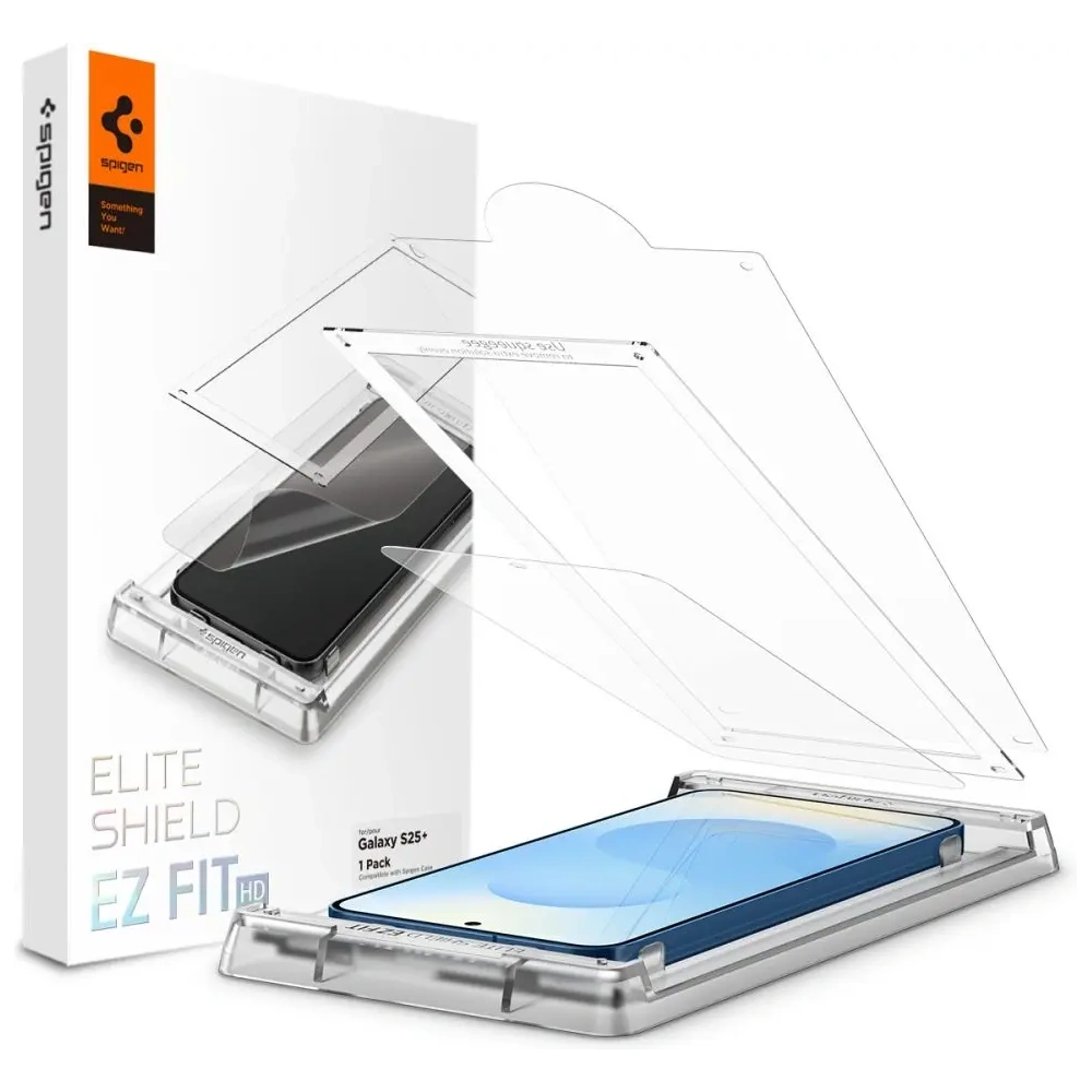 Szkło hybrydowe Spigen Elite Shield ez Fit HD Samsung Galaxy S25+ Plus Clear