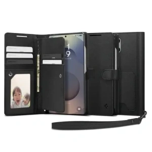 Kup Etui z klapką Spigen Wallet S Samsung Galaxy S25 Ultra Black - SPN16655 - {ean13} - Sklep Home Screen
