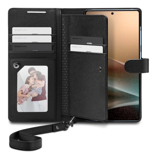 Kup Etui s klopou Spigen Wallet S Samsung Galaxy S25 Ultra Černá - SPN16655 - {ean13} - Sklep Home Screen