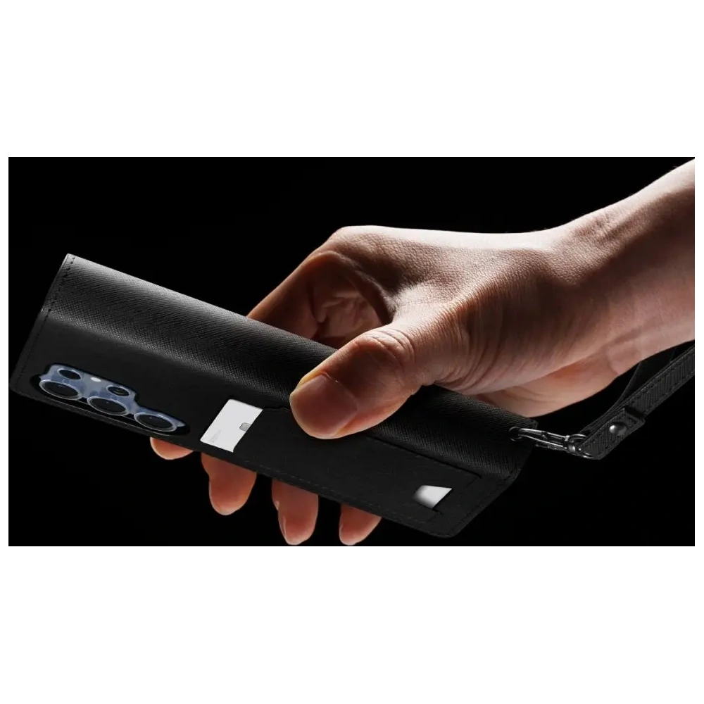 Etui z klapką Spigen Wallet S Samsung Galaxy S25 Ultra Black