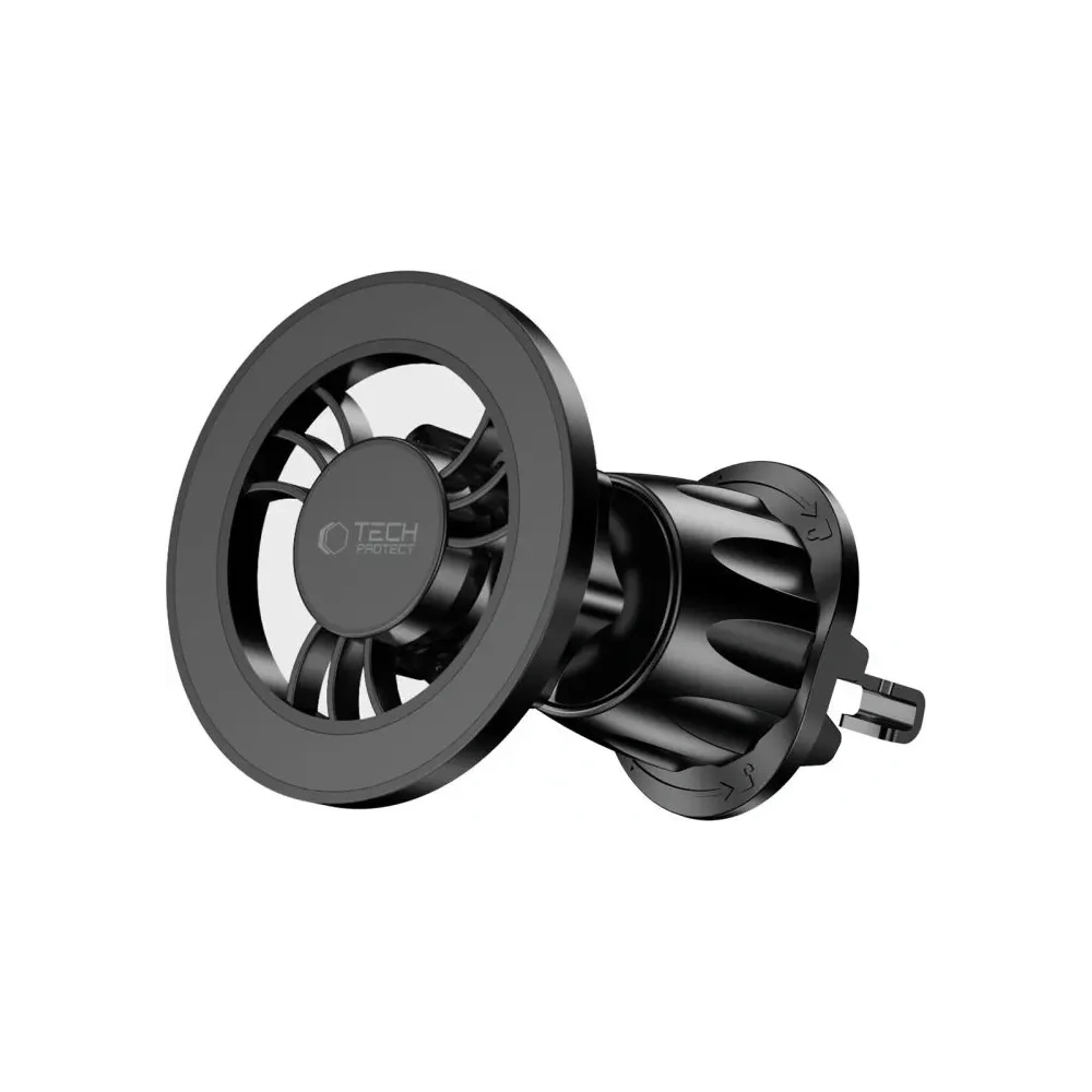Magnetyczny uchwyt samochodowy na kokpit / szybę / do kratki Tech-Protect N56 Magnetic MagSafe Dashboard Unrg & Vent Car Mount Black