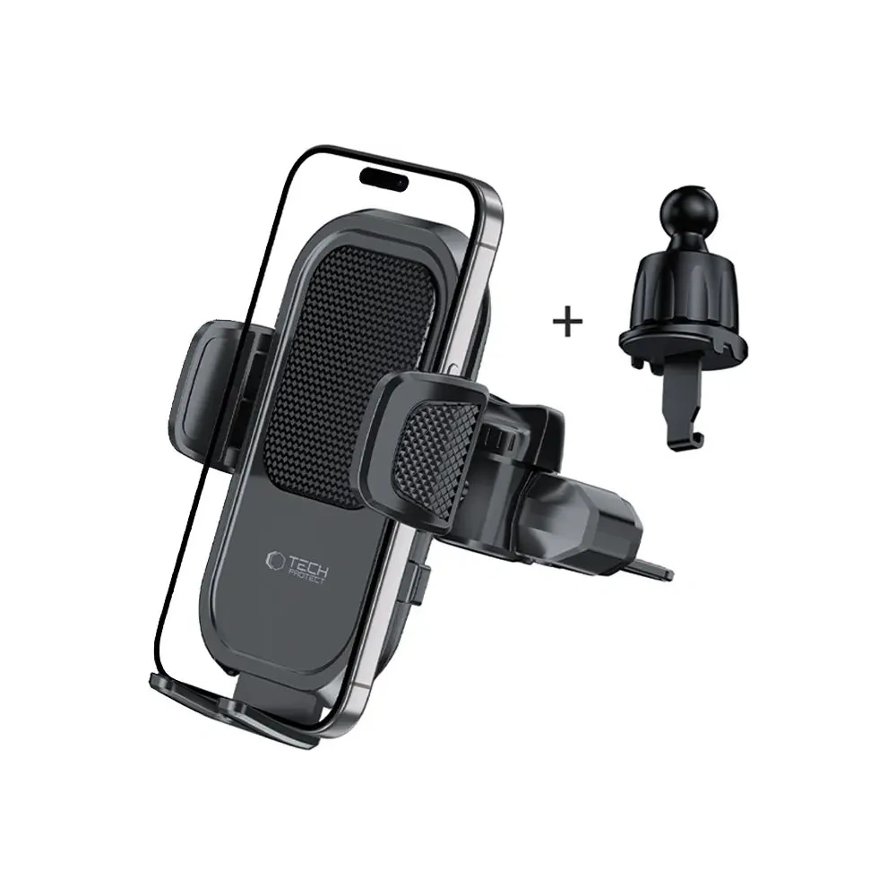 Uchwyt samochodowy do kratki Tech-Protect V8 Universal CD & Vent Car Mount Black