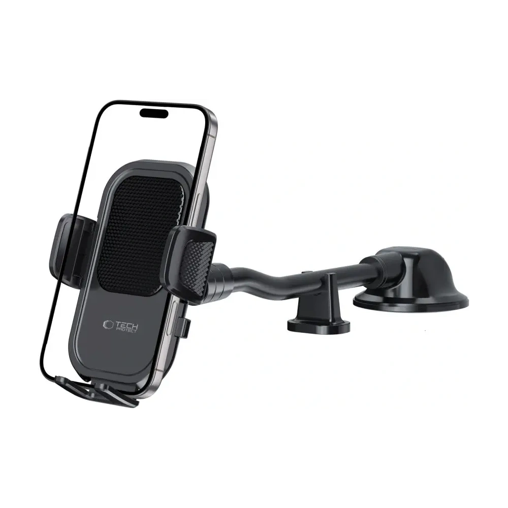 Uchwyt samochodowy na kokpit / szybę Tech-Protect V8 Universal Long Arm Dashboard & Windshield Car Mount Black