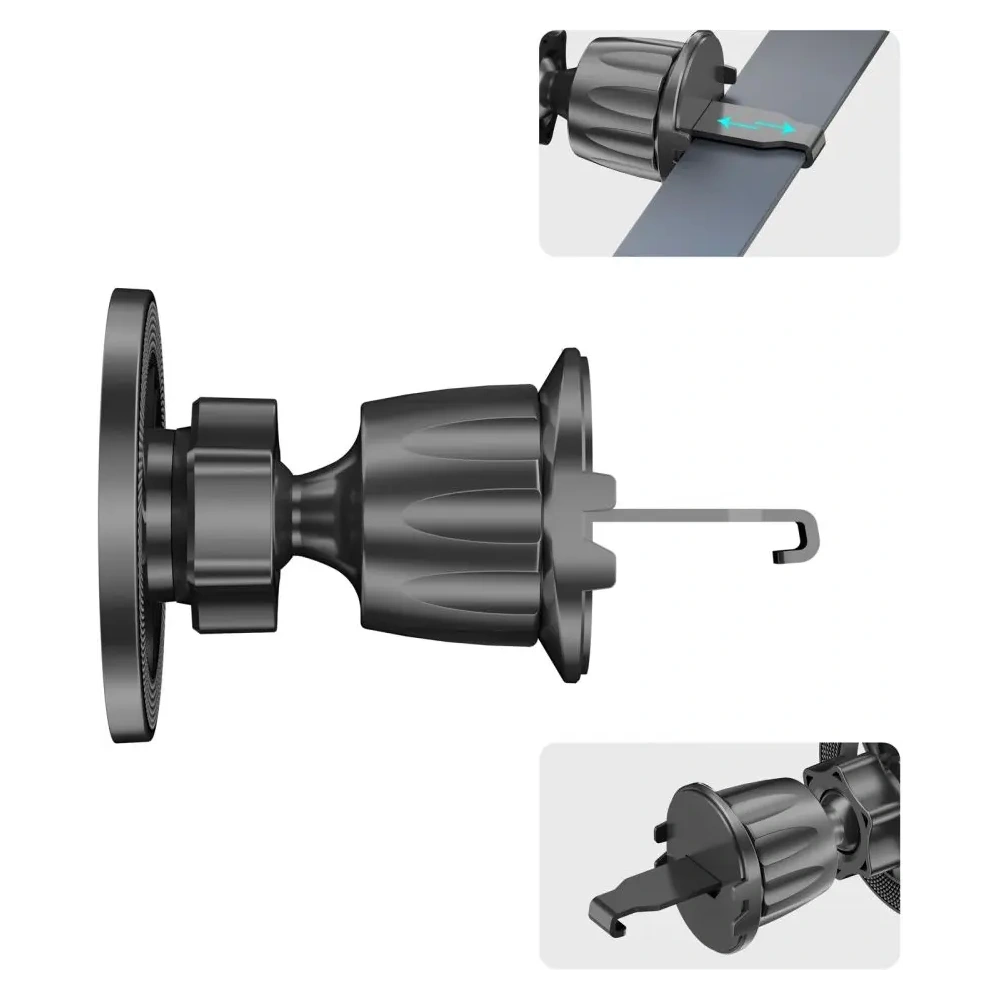 Magnetyczny uchwyt samochodowy na kokpit / szybę / do kratki Tech-Protect N58 Magnetic MagSafe Dashboard & Vent Car Mount Black