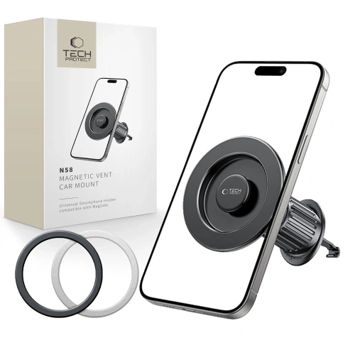 Buy Tech-Protect N58 Magnetic MagSafe Vent Car Mount Black - THP3903 - {ean13} - Home Screen Store Europe